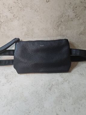 CoLab Pebbled Vegan Leather Waist Bag